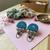 Rama green color handcraft earrings