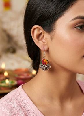 Multi color handcraft earrings 1
