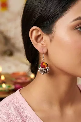 Multi color handcraft earrings