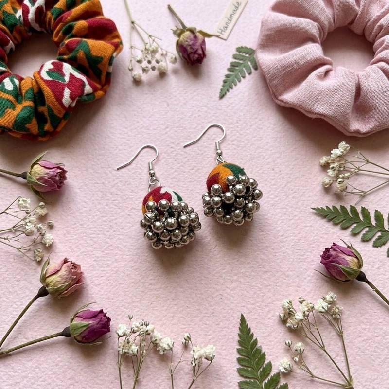 Multi color handcraft earrings