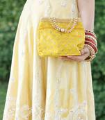 Yellow potali bags for women handbags