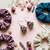 Purple color handcraft earrings
