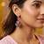 Purple color handcraft earrings