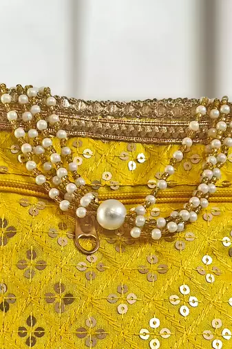 Yellow potali bags for women handbags