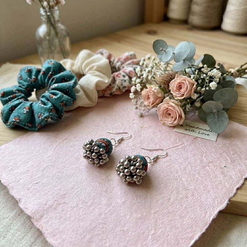 Multi color handcraft earrings