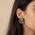 Navy blue color handcraft earrings
