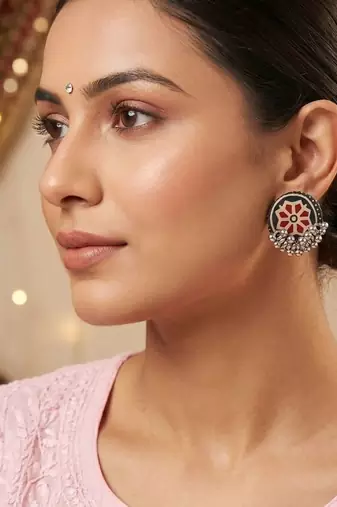 Multi color handcraft earrings