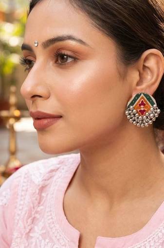 Multi color handcraft earrings