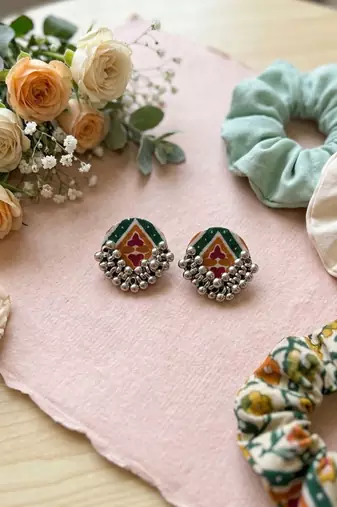 Multi color handcraft earrings