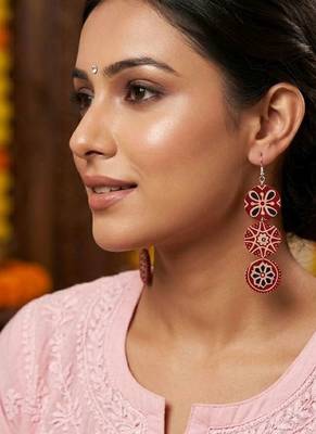 Multi color handcraft earrings 2