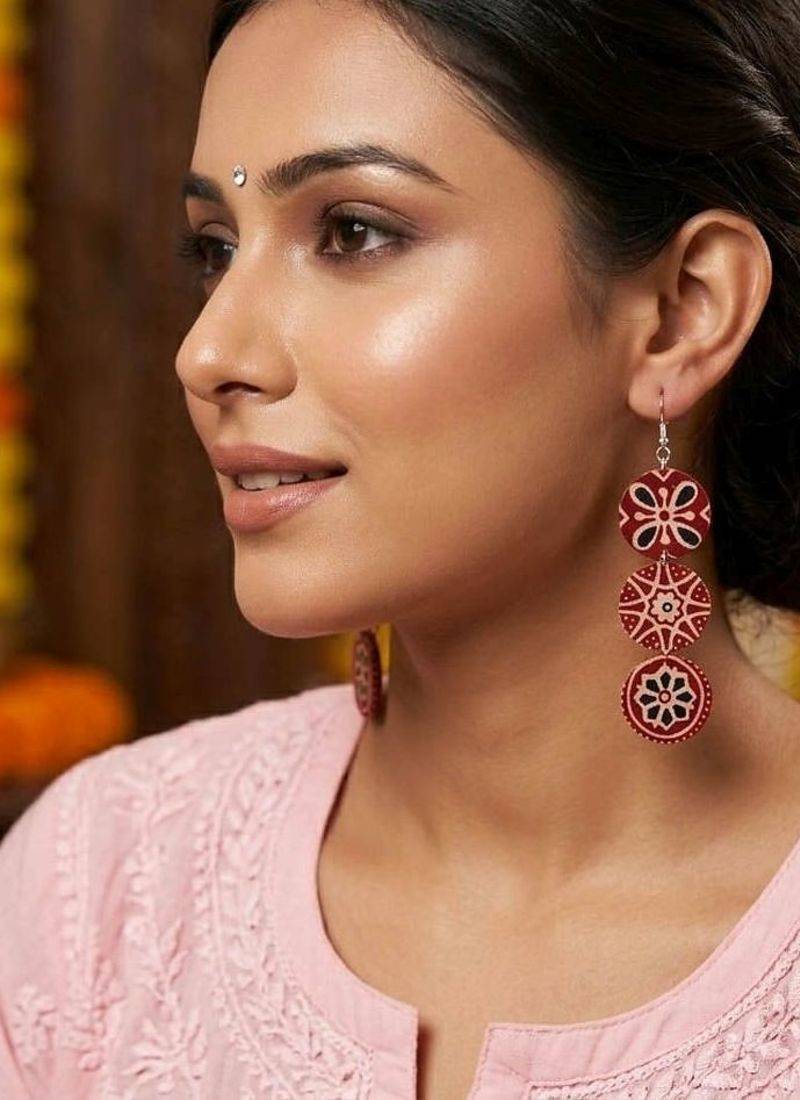 Multi color handcraft earrings