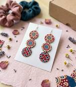 Multi color handcraft earrings