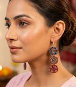 Multi color handcraft earrings
