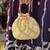 Yellow embroidered potli bags – handcrafted wedding potli with beads