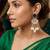 Black color handcraft earrings