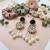 Black color handcraft earrings