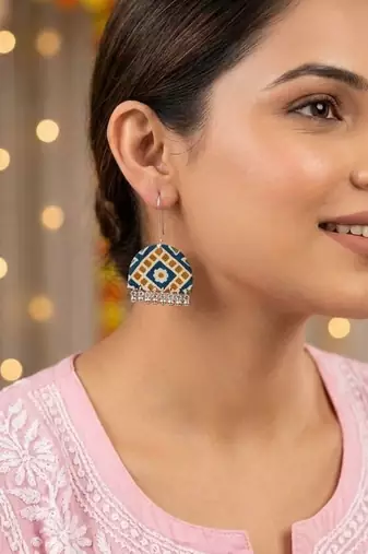 Multi color handcraft earrings
