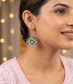 Multi color handcraft earrings