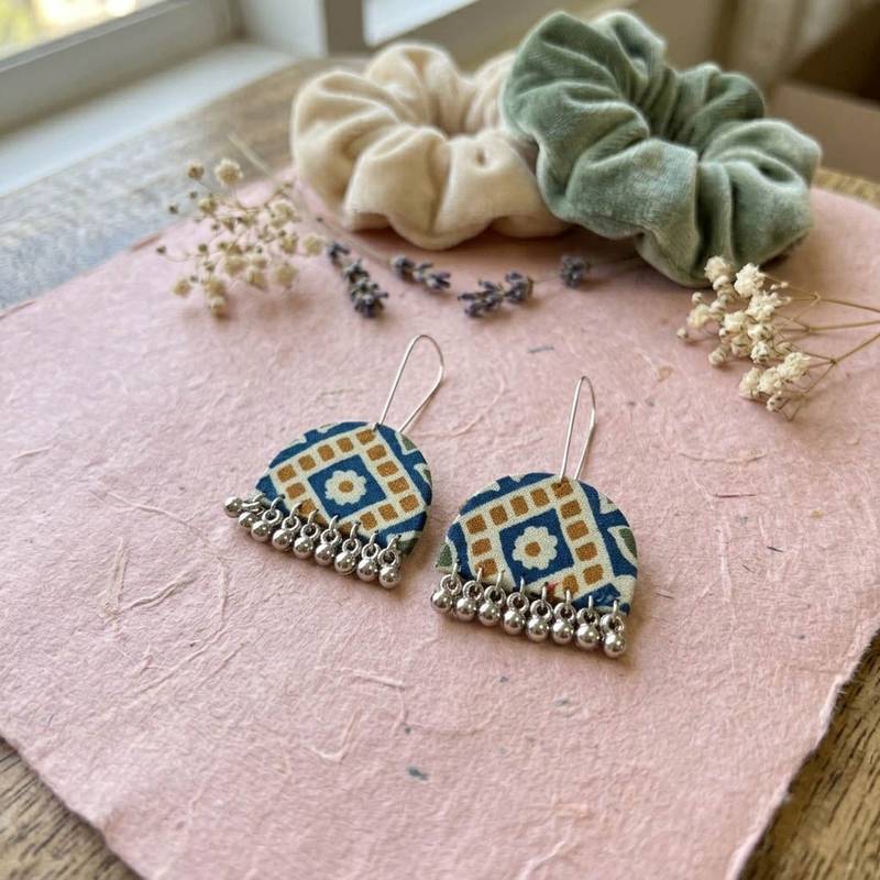 Multi color handcraft earrings