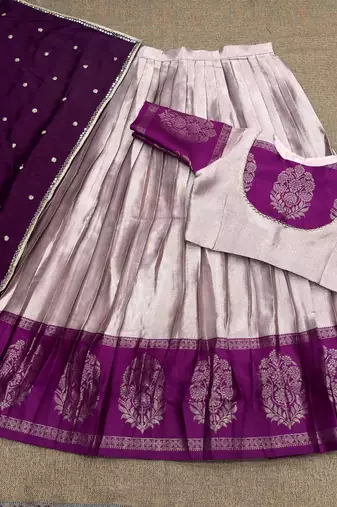South Indian Festive Silk Lehenga Choli