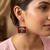 Maroon color handcraft earrings