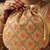 Red embroidered potli bags – handcrafted wedding potli with beads