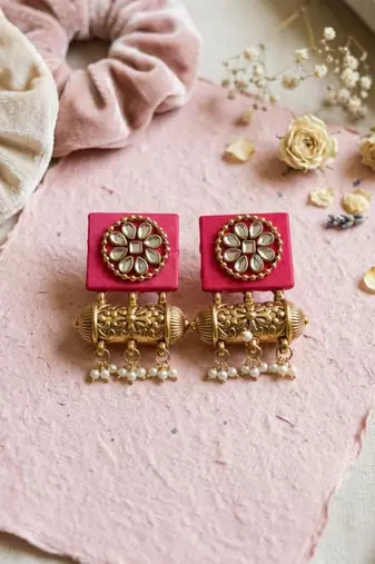 Rani color handcraft earrings