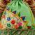 Green embroidered potli bags – handcrafted wedding potli with beads 