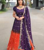 Silk Embroidered Lehenga Choli