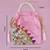 Pink embroidered potli bags – handcrafted wedding potli with beads