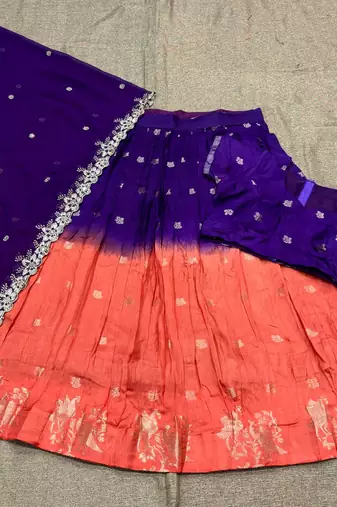 Silk Embroidered Lehenga Choli