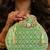 Green embroidered potli bags – handcrafted wedding potli with beads