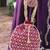 Maroon embroidered potli bags – handcrafted wedding potli with beads 