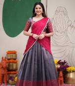  South Indian Festive Silk Lehenga Choli