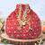 Red embroidered potli bags handcrafted wedding potli with beads