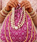 Rani embroidered potli bags handcrafted wedding potli with beads 