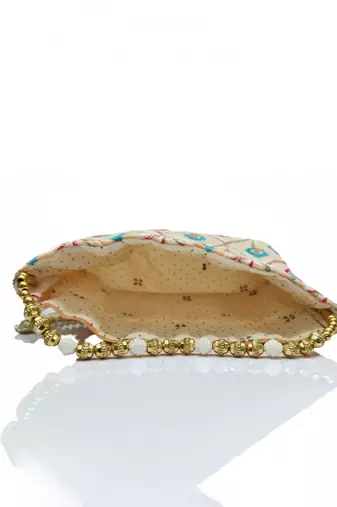 Multy embroidered potli bags handcrafted wedding potli with beads 