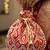 Red embroidered potli bags handcrafted wedding potli with beads