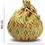 Yellow embroidered potli bags handcrafted wedding potli with beads  