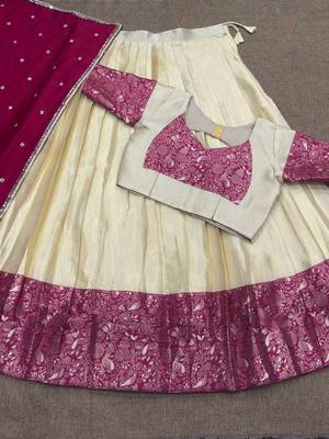 South Indian Festive Silk Lehenga Choli 4