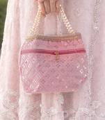 Pink potali bags for women handbags for parties