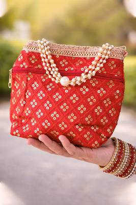 Red potali bags for women handbags  4