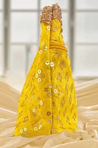 Yellow potali bags for women handbags