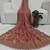 Baby Pink Color hand Dimond work chiffon saree 