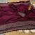 Maroon Color hand Dimond work chiffon saree 