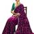 Wine Color embroidery sequence work satin saree 