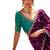 Wine Color embroidery sequence work satin saree 