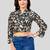  Poly Crepe printed short top