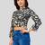  Poly Crepe printed short top
