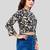  Poly Crepe printed short top